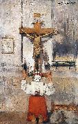 Stanislaw Debicki Pray. oil painting